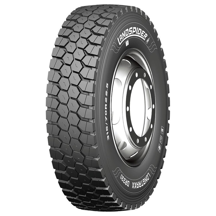 Landspider Longtraxx DR330 teherautó abroncsok 13 R22,5 156/153L, M+S, 3PMSF