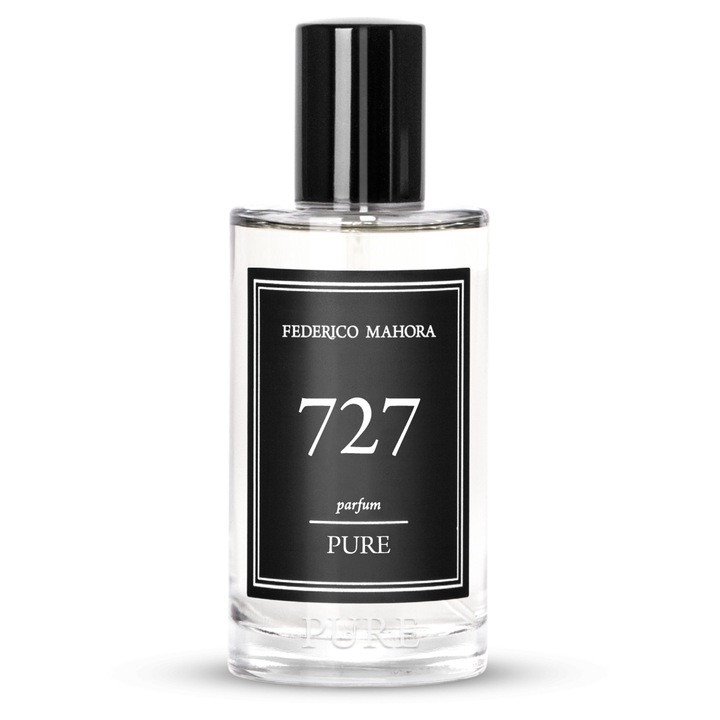 Parfum barbati FM World Pure 727, 50 ml, aroma orientala, note de cocos si chihlimbar