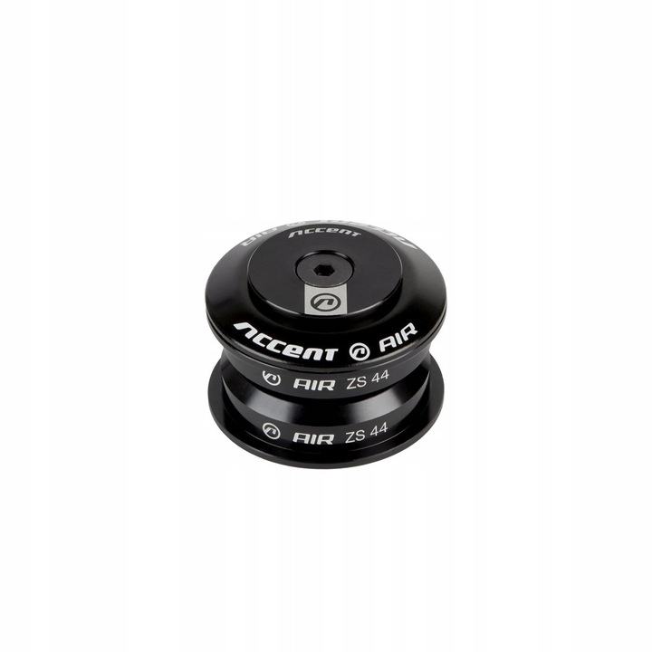 Cuveta semi-integrata Accent HSI-AIR 1-1/8", aluminiu, negru, pentru bicicleta