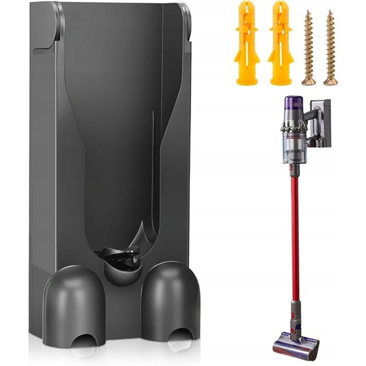 Suport perete pentru aspirator Dyson V11 V15, cu statie de incarcare, accesorii aspiratoare