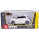 FIAT 500E 2023 modellautó, BBURAGO, 1:24, fehér, 15x8x6cm