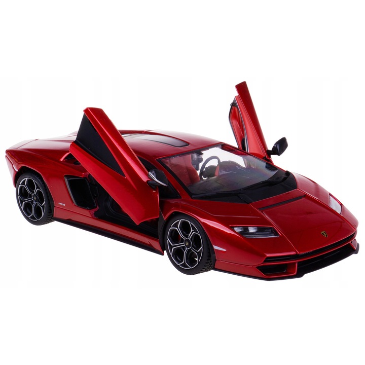 Bburago Lamborghini Countach LPI 800-4 fém autómodell, piros, 1:24