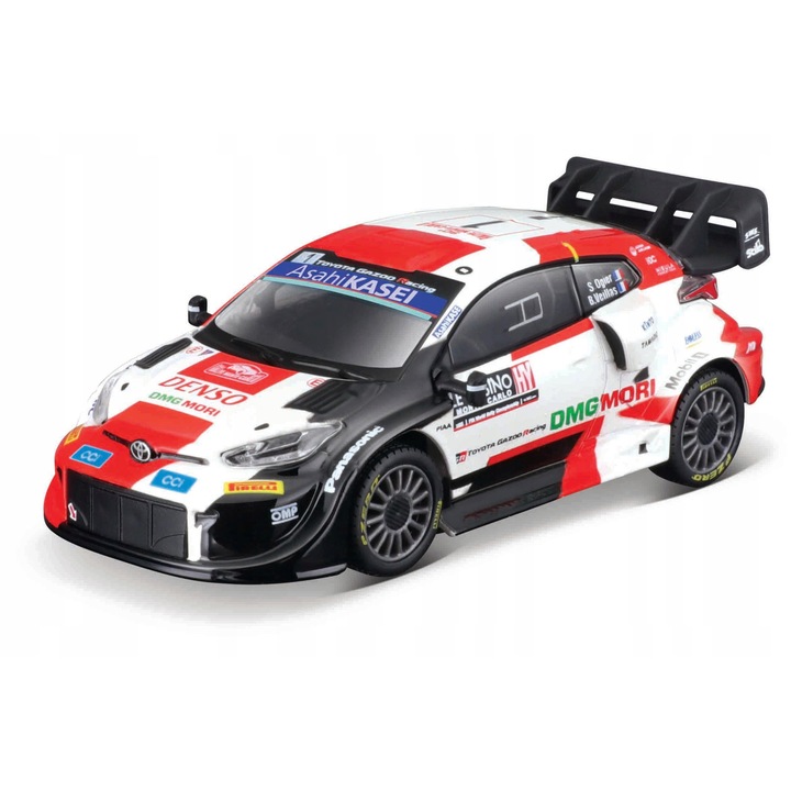 Automacheta Toyota GR Yaris Rally1 Hybrid #1 Sebastien Ogier 1:43, fém, 14,5x7x6,5cm