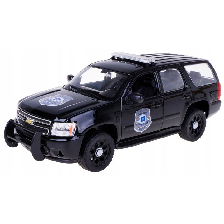 CHEVROLET TAHOE 2008 modellautó, Welly, 1:24, fekete színű