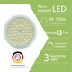 Bec LED MR16 GU5.3 12V 3.5W 6000K Pack 6
