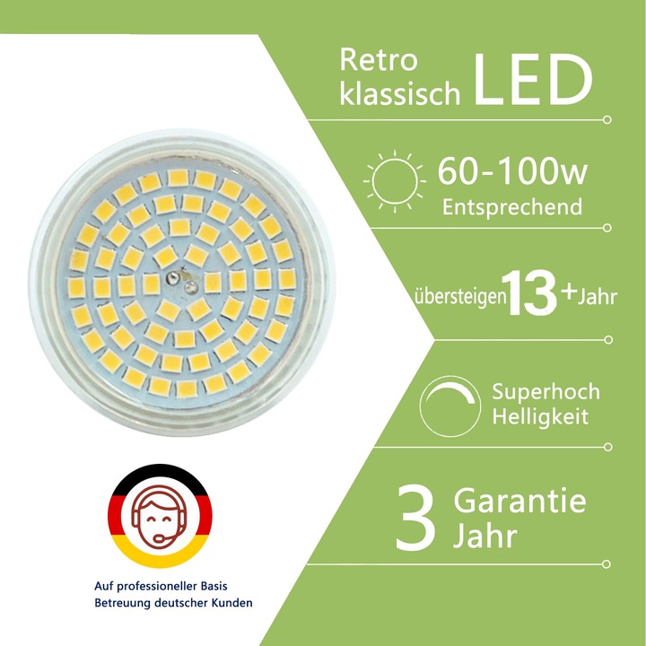 Bec LED MR16 GU5.3 12V 3.5W 6000K Pack 6