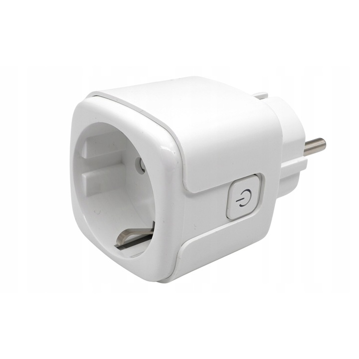 Интелигентен WiFi контакт, 3600W, 16A, комплект 2 бр., бял, 8.2x7.1x7.6cm