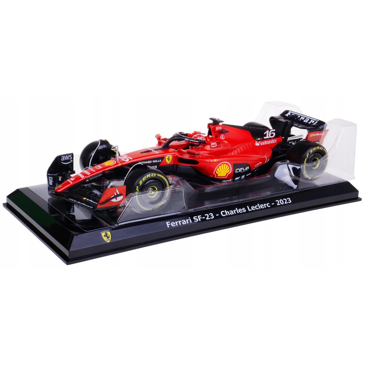 Automacheta Ferrari SF-23 Charles Leclerc 1:24, 23x8,5x4,5cm