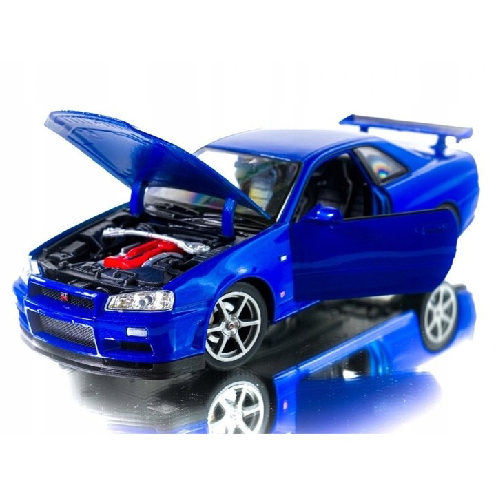 Automacheta Welly Nissan Skyline GT-R R34, 1:24, 23x11x10cm