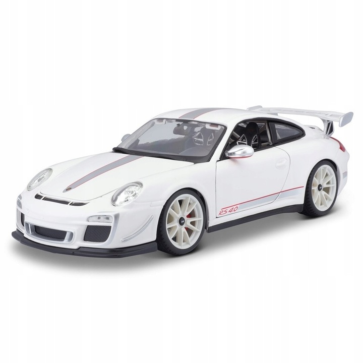 Automacheta Bburago Porsche 911 GT3 RS 4.0, 1:18, metal, 303x184mm, alb
