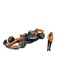 Automacheta F1 McLaren MCL38, Lando Norris figura, fém, 23cm, többszínű