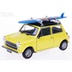 Automacheta Mini Cooper 1300, fém modell, Welly, 1:43, 8,8x4x4cm