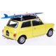 Automacheta Mini Cooper 1300, fém modell, Welly, 1:43, 8,8x4x4cm