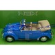 Volkswagen Beetle Cabrio Welly modellautó 1:24, kék, 17x9x6.5cm