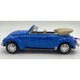 Volkswagen Beetle Cabrio Welly modellautó 1:24, kék, 17x9x6.5cm