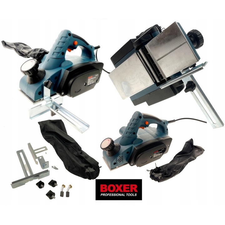 Boxer BX-195 elektromos gyalu, 1650W, 82mm szélesség, 0-3mm mélység, 2,9kg súly