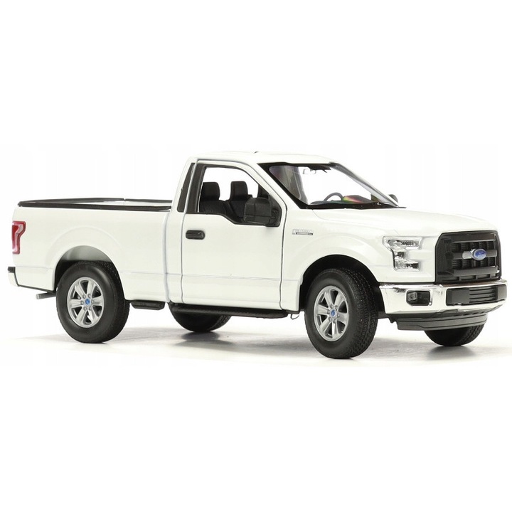 FORD F-150 Regular Cab 2015 modellautó, Welly, 1:24, fehér, 19,5x7,5x6,8cm