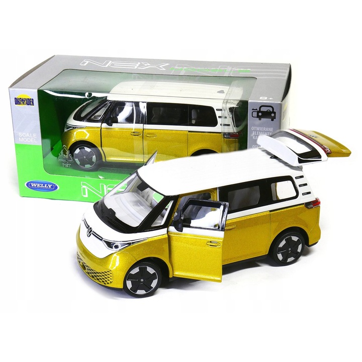 Automacheta VOLKSWAGEN ID.BUZZ WELLY 1:24, metal, 17,5x8,3x7cm