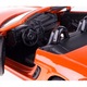 Porsche 718 Boxster modellautó 1:24, narancssárga, 18,5x8x5,2cm