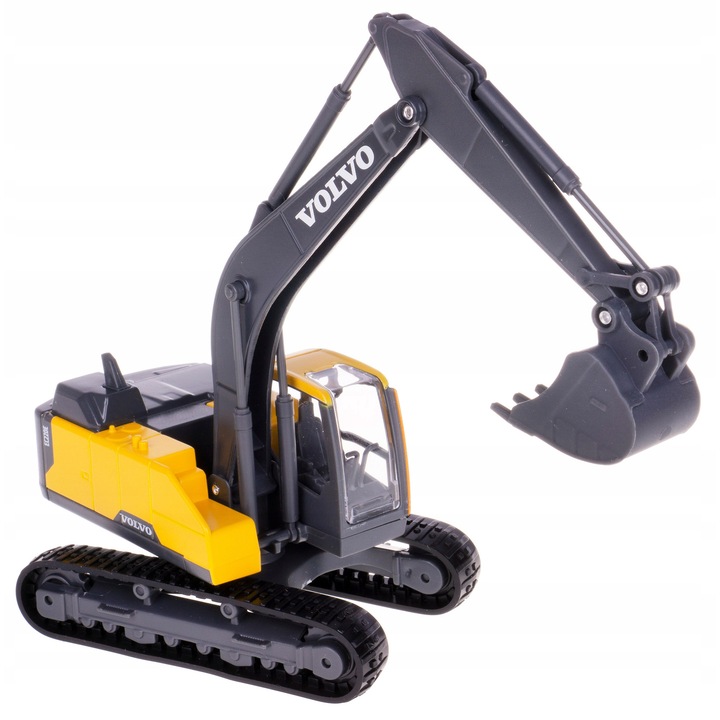 Bburago Volvo EC220E kotrógép, fém, 19x6x5,5cm, 1:50 méretarány