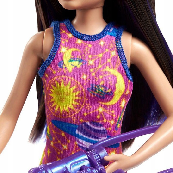 Barbie Skipper Space Discovery baba, rózsaszín, laptoppal és távcsővel, 3+ év