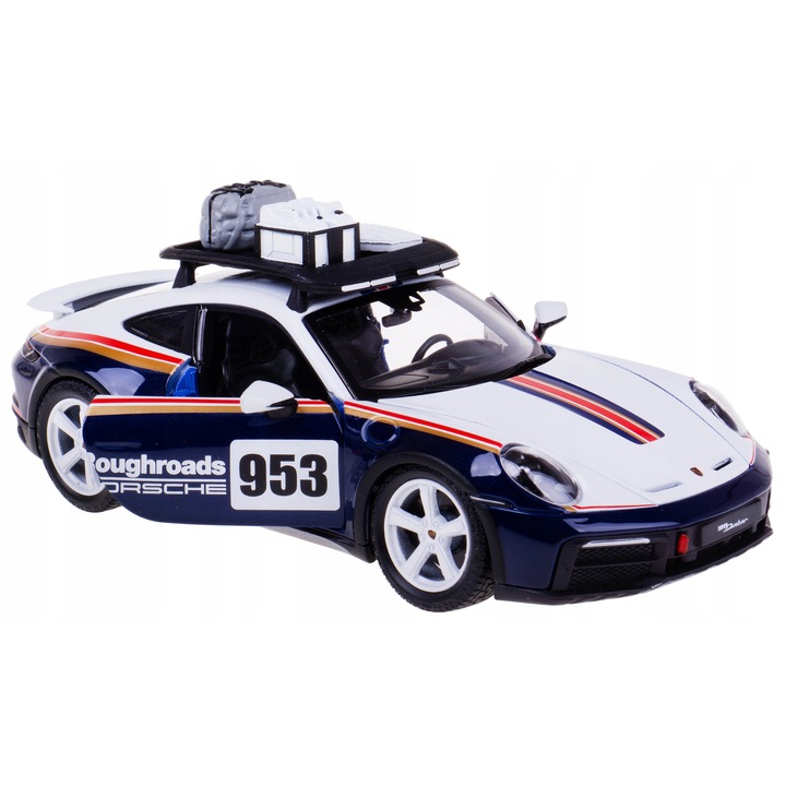 Automacheta Porsche 911 Dakar 953, BBURAGO 1:24, fém, 19x8,5x7,5cm