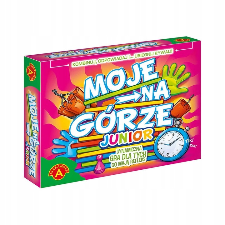 Moje na Gorze Junior társasjáték, Alexander, 3-6 játékos, 5 év+, 30 perc, szett tartalma
