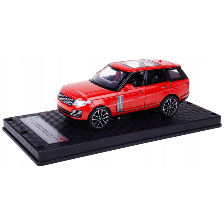 Land Rover Range Rover 50th Anniversary autómodell, 1:32, piros, 15,5x7x6cm