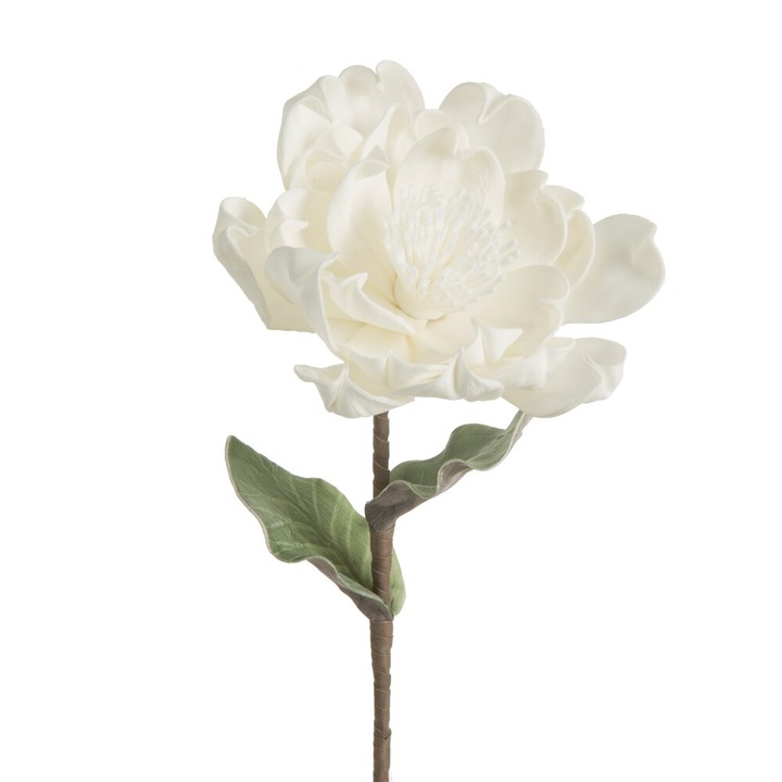 Eurofirany művirág, fehér, 68x24cm, Foamirian EVA habból, hajlítható szár