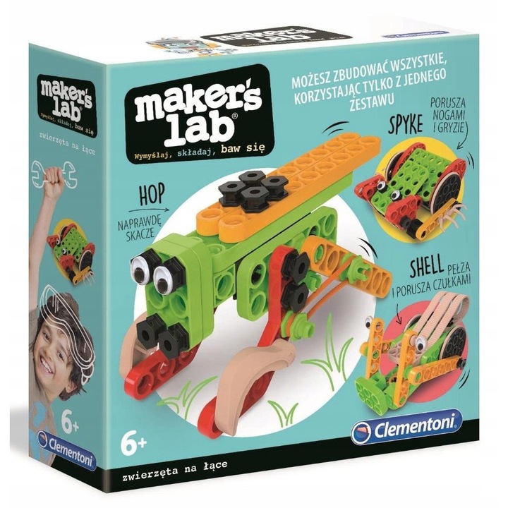 Clementoni Maker's Lab Rovarok építőkészlet 50660, többszínű