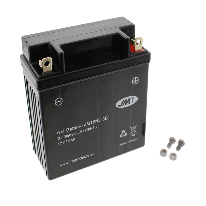 Akumulator gel JMT 12V 5Ah, 120x60x128mm, 1.79kg, activat