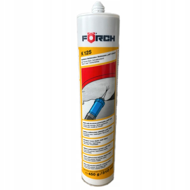 Forch K125 szórópisztolyos tömítőanyag, 310ml, szürke, karosszériához
