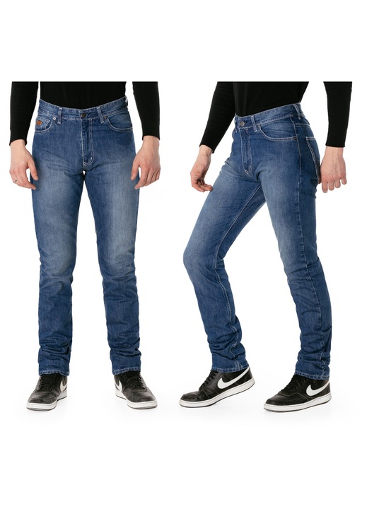 Blugi Barbati HUNTER, Regular Fit, bumbac, albastru, cu elastan