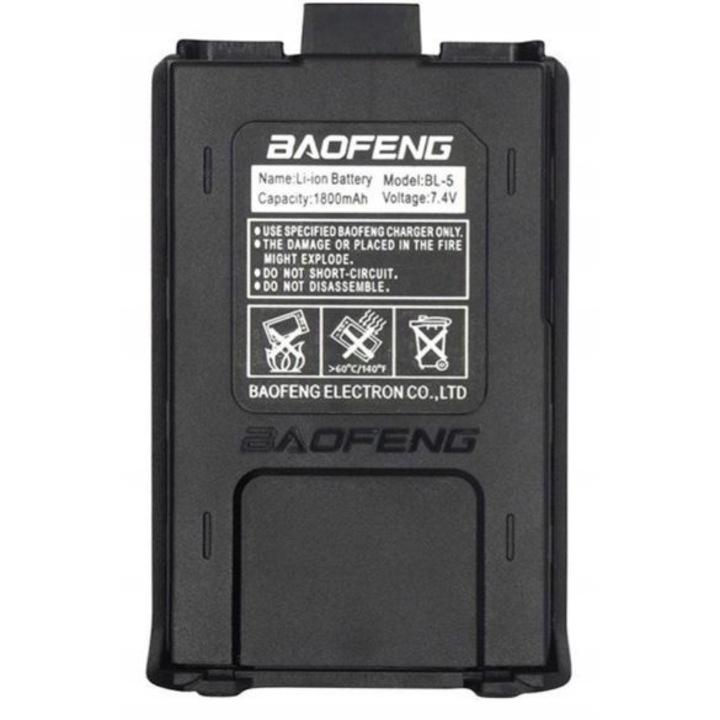 Baofeng BL-5 1800mAh 7.4V akkumulátor UV-5R rádióállomásokhoz