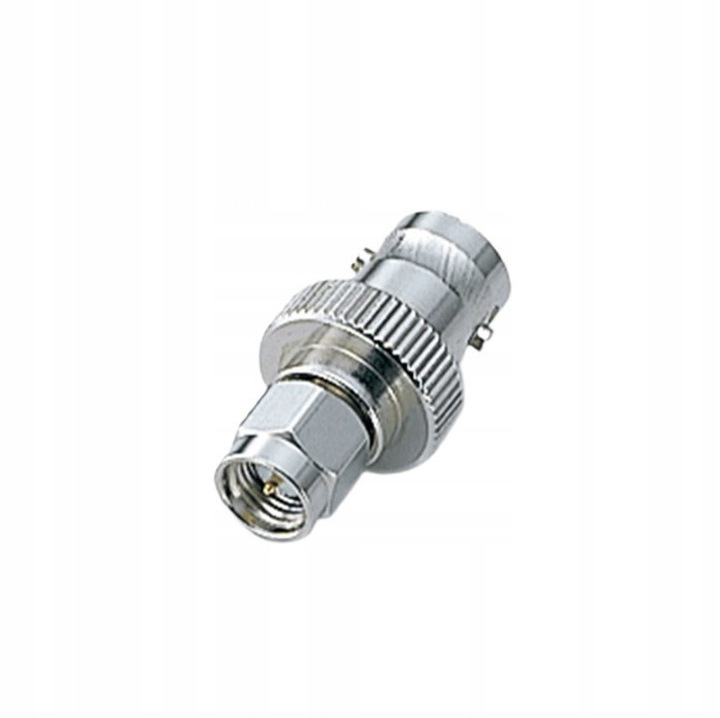 Icom AD-92SMA antenna adapter SMA-M/BNC-F, fém, ezüst
