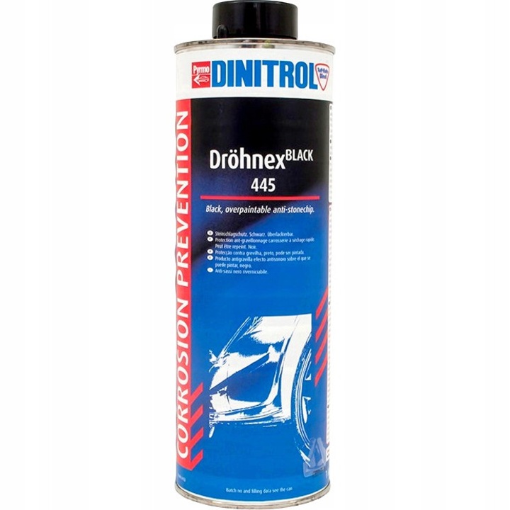 Vopsea auto Dinitrol Drohnex 445, protectie caroserie, negru, 1L