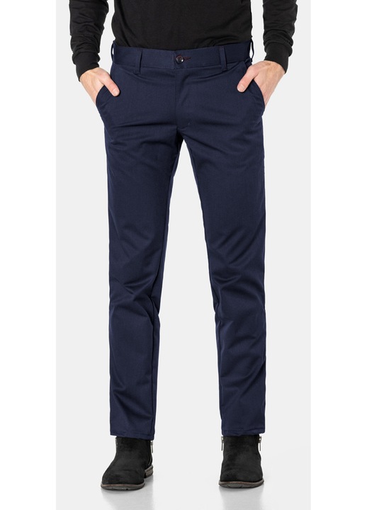 Pantaloni Chinos Barbati HUNTER, bumbac/elastan, bleumarin, 4 buzunare, croiala clasica