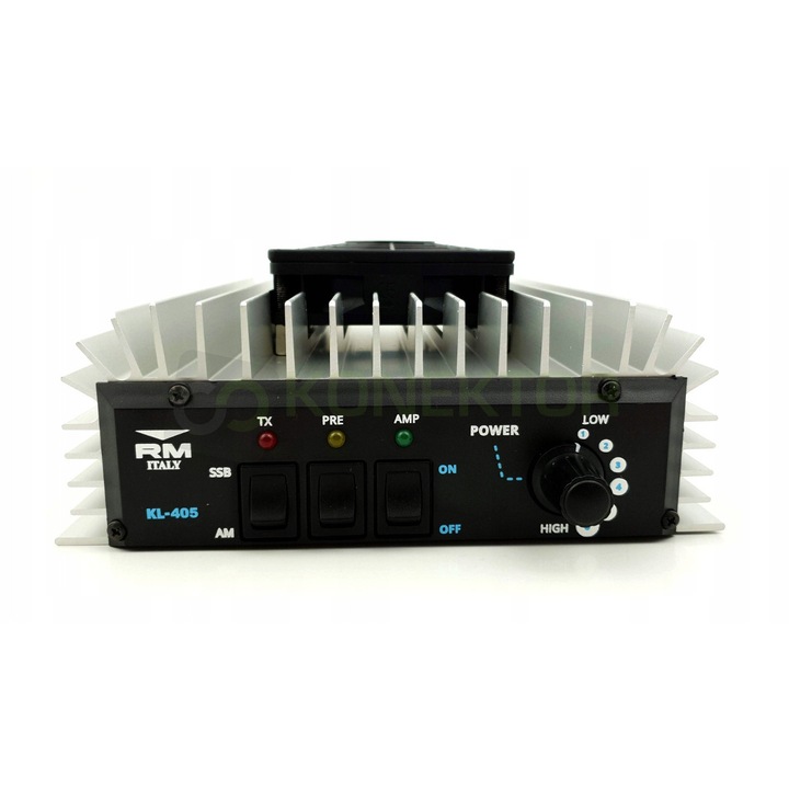 RM KL 405 V erősítő, 200W, 1.8-30MHz, ventilátorral, 170x210x62mm