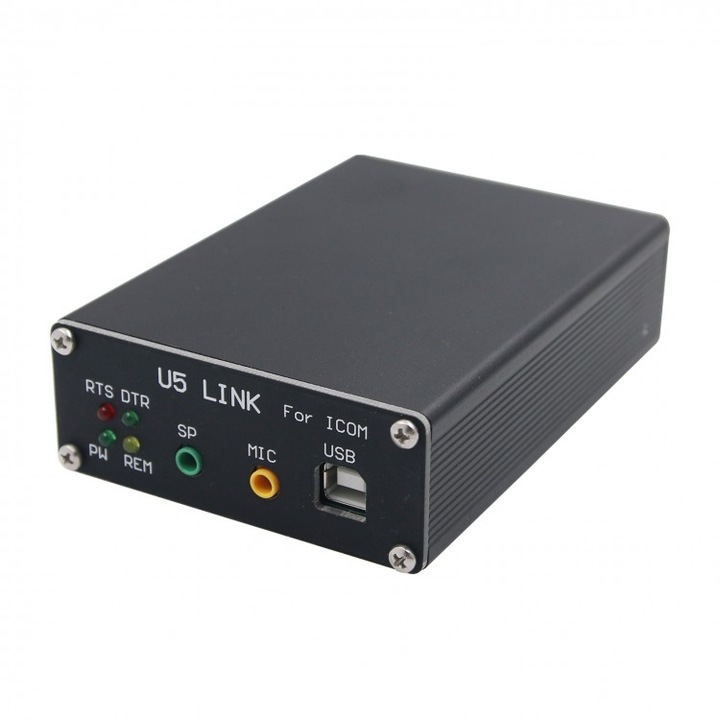 U5 LINK digitális interfész csatlakozó 8-DIN/8-DIN, kompatibilis Icom, CAT kábel, USB kábel, 2,5mm mini jack sztereó audiokábel