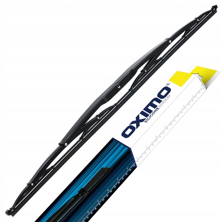 OXIMO WUSAG ablaktörlő lapát 700mm, fémvázas, természetes gumi, többszínű