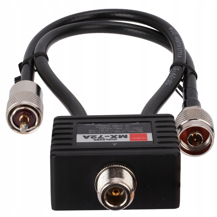 Duplexer Diamond MX-72A 1.6-150/350-460MHz kábelekkel, 46x26x57mm, 220g