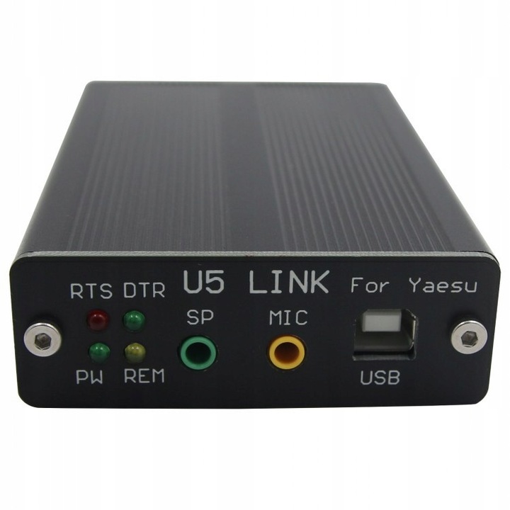 Цифров интерфейс U5 LINK за радиостанции Yaesu FT-817/FT-818/FT-891/FT-991, включени кабели, Plug & Play, USB захранване
