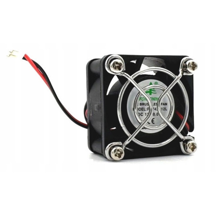 Ventilátor President PFC-01, védőráccsal, 12V, 40x40x20mm, Washington rádióállomásokhoz