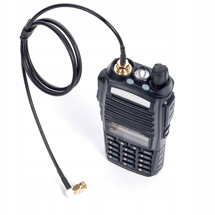 SMA derékszögű adapter 50cm Radiora, RG-174 kábel, SMA-M/SMA-F csatlakozó, 3mm átmérő