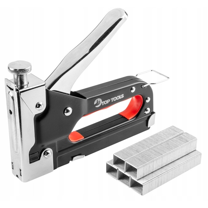 Kézi kárpitos tűzőgép, Top Tools, 6-14 mm, 5000 kapoccsal, fém