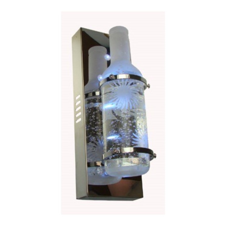 LED висяща лампа Bowi, метал-сребро, 1x1W, размери 285x100x110см, RGB