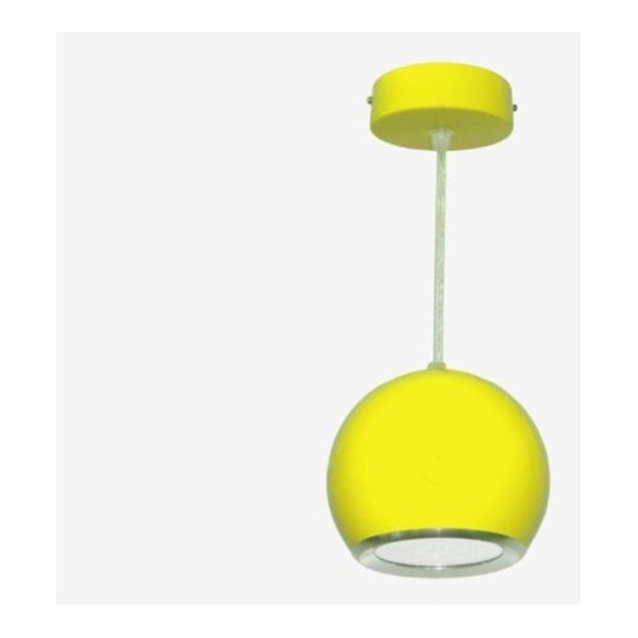 Висяща LED лампа Bowi 7W, жълта, 4000K, 120x100mm