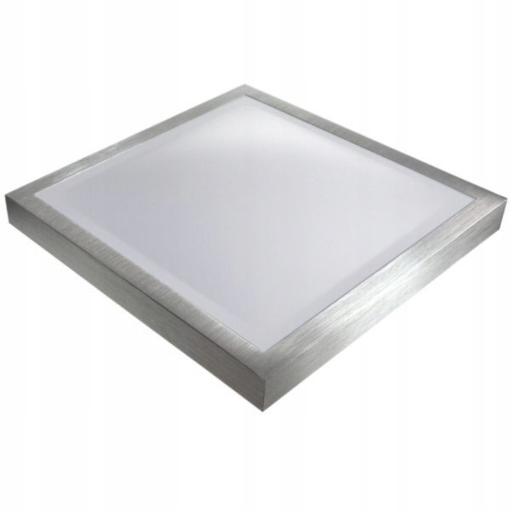 Плафон Bowi Vitali 24W E27, сребрист, 371x371x50mm, комплект 15 броя