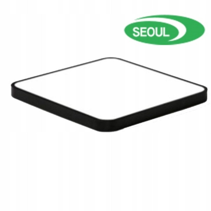 Plafon LED Bowi Nego 32W 4000K, черен, 435x435x60mm