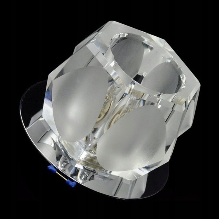 LED аплик Bowi Krysztal 40 1*3W студено бял, прозрачен, монтаж под таван, IP20
